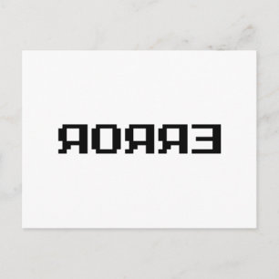 ЯOЯЯƎ   ERROR POSTCARD