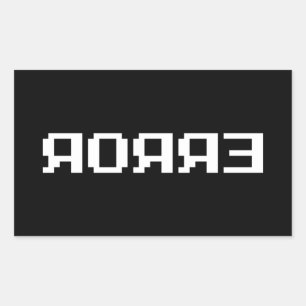 ЯOЯЯƎ   ERROR RECTANGULAR STICKER