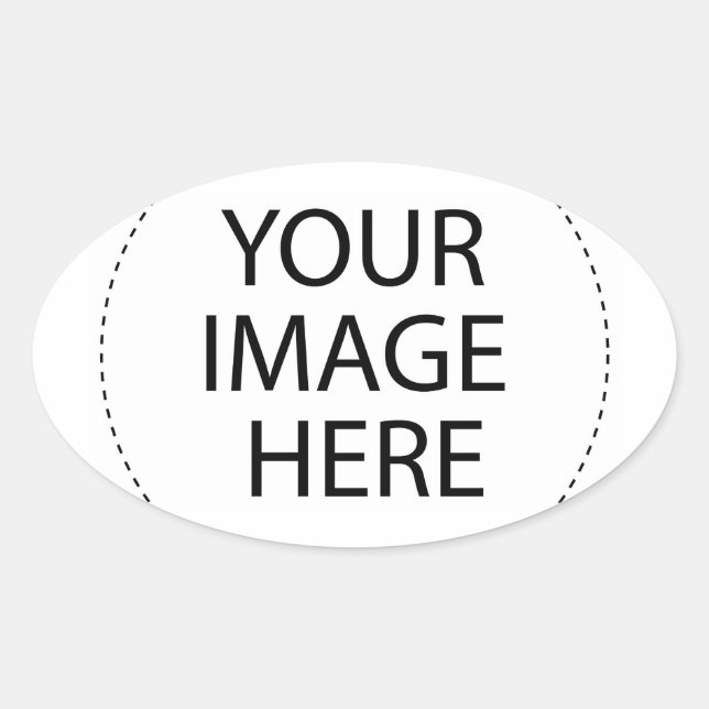 ѺѲѻѳо●•◦ CREATE YOUR OWN - PERSONALIZE BLANK Oval Sticker (Front)