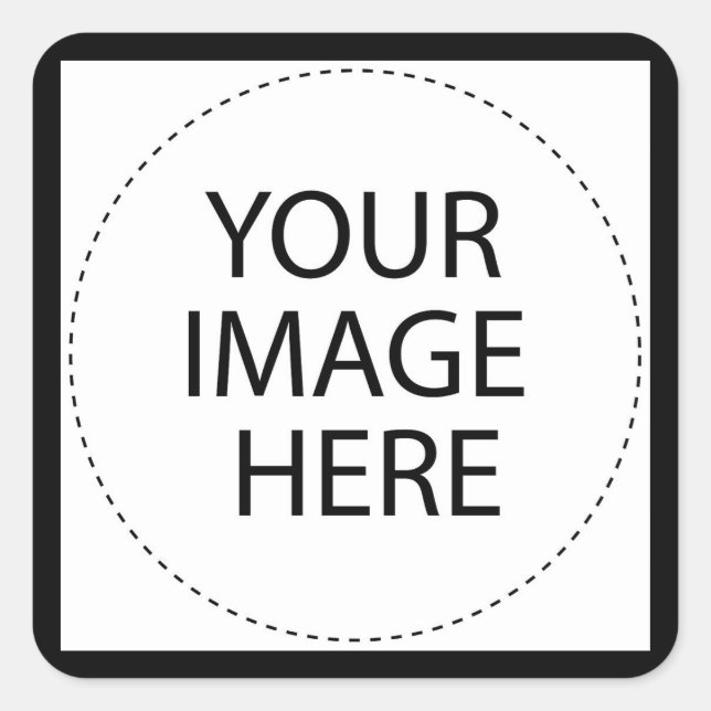 ѺѲѻѳо●•◦ CREATE YOUR OWN - PERSONALIZE BLANK Square Sticker (Front)