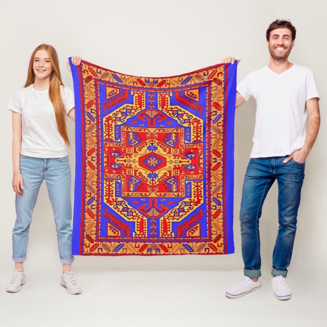 հայկական Armenian Fleece Blanket, Small Blanket (In Situ)
