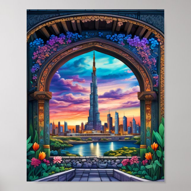 برج خليفة   Print, Value Poster Paper (Matte) (Front)