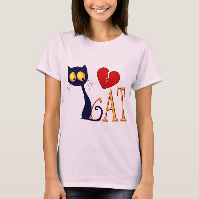 تتي شيرت القطة بأكمام طويلة T-Shirt (Front)