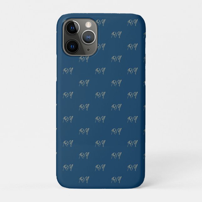  حروف اسمك الاولى Monogram Case-Mate iPhone Case (Back)