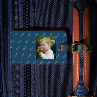 صورة و حروف اسمك الاولى Monogram Luggage Tag