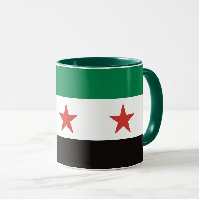 علم الثورة السورية Syria flag  Mug (Front Right)