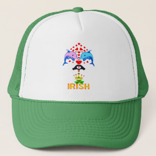 ♥ټ☘I Love Irish-Awesome St Patrick's Day Stylish Trucker Hat