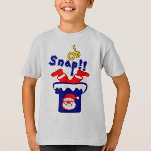 🎅ټOh! Sanp, Santa Stuck in a Chimney Crewneck T-Shirt