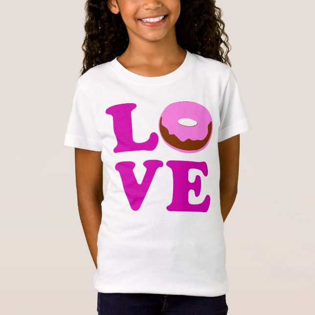 ღ♥ټLove Doughnut Bella Girls' Fabulous Baby Doll♥ღ T-Shirt (Front)