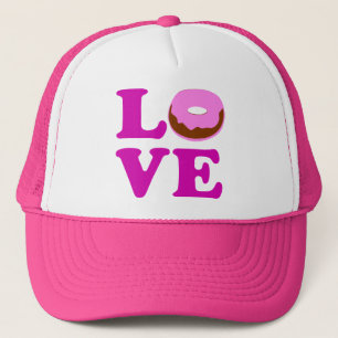 ღ♥ټLove Doughnut Stylish Cool Trucker Hatټ♥ღ Hat