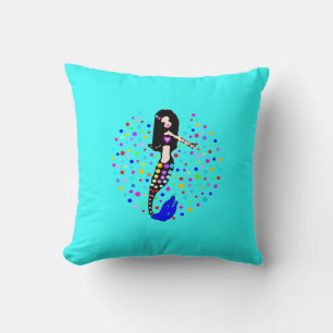 •●°ღSparkling Little Mermaid Soft Throw Pillowღ°●• Cushion