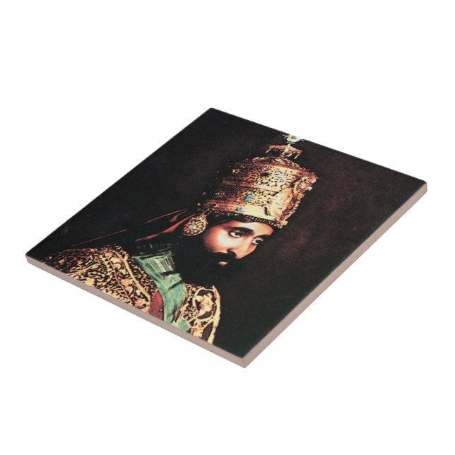 ቀዳማዊኃይለሥላሴ Haile Selassie I Jah Rastafari Roots Tile (Side)