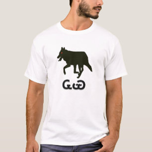 ᏩᏯ- wolf in Cherokee T-Shirt