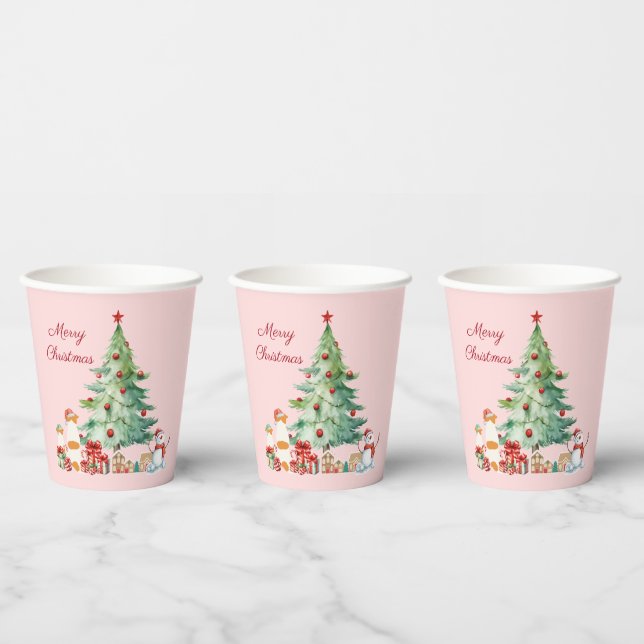 かわいいジャックラッセルテリアのクリスマス♡ PAPER CUPS (Multi)