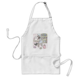 さいくさじ お部屋で机に向かう STANDARD APRON