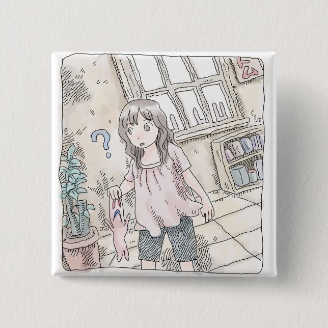 さむくなじ 15 CM SQUARE BADGE (Front)