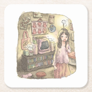 さやにやじ SQUARE PAPER COASTER