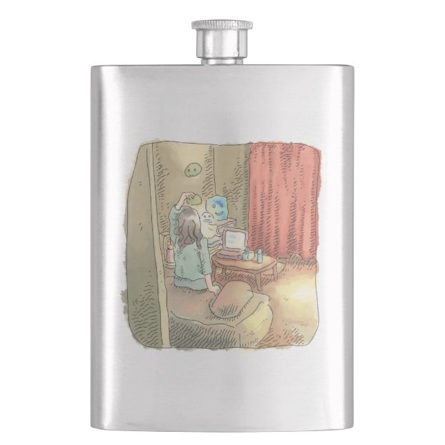 さ む さ じ HIP FLASK (Front)