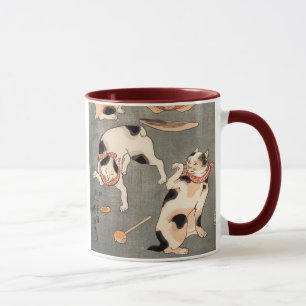 たとえ尽の内(上), 国芳 Japanese Cats(1), Kuniyoshi, Ukiyo-e Mug