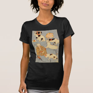 たとえ尽の内(下), 国芳 Japanese Cats(3), Kuniyoshi, Ukiyo-e T-Shirt