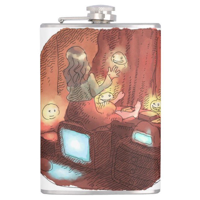 や ご さ じ HIP FLASK (Front)