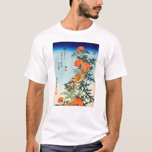 アザミに小鳥, 北斎 Bird and Thistle, Hokusai, Ukiyo-e T-Shirt