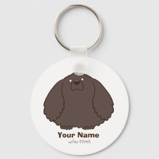 アメリカンコッカースパニエル "アメたま(ブラック)" <名入れ> KEY RING