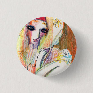 イラスト　缶バッチ。 3 CM ROUND BADGE