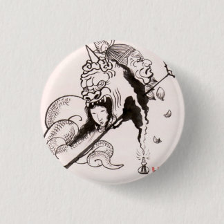 イラスト　缶バッチ。 3 CM ROUND BADGE