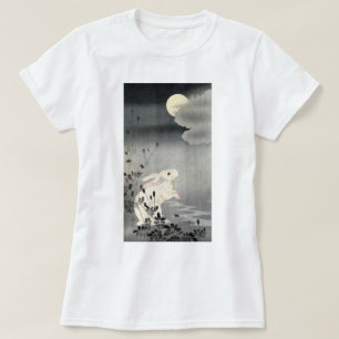 ウサギと月, 小原古邨 Rabbit and Moon, Ohara Koson, Ukiyo-e T-Shirt