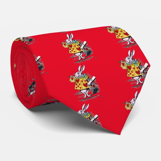 ウサギ , “ Alice's Adventures in Wonderland ” Tie (Rolled)