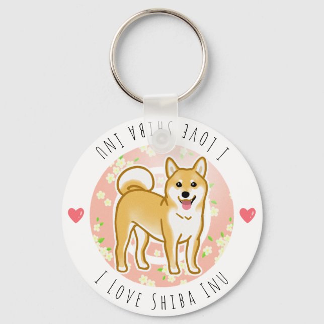 カスタムできる柴犬 キーホルダー KEY RING (Front)