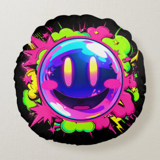 クッション｜VACHABORG グッズ「 電光石火少女 Eccentric Flash Girl 」 Round Cushion