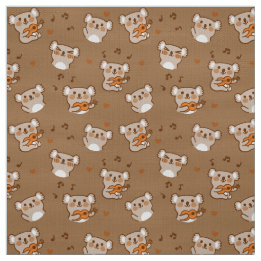 コアラ Koala playing guitar Fabric