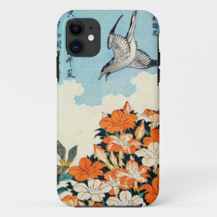 サツキに小鳥, 北斎 Satsuki Azalea and Bird, Hokusai Case-Mate iPhone Case