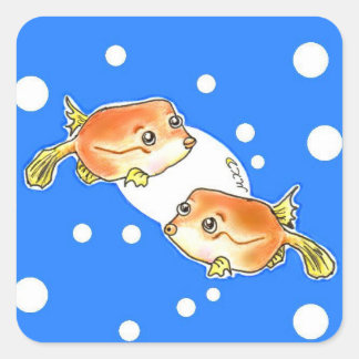 ハコフグちゃん SQUARE STICKER