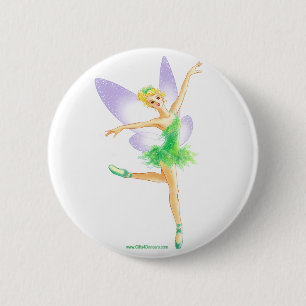 バレエ フェアリー 6 CM ROUND BADGE