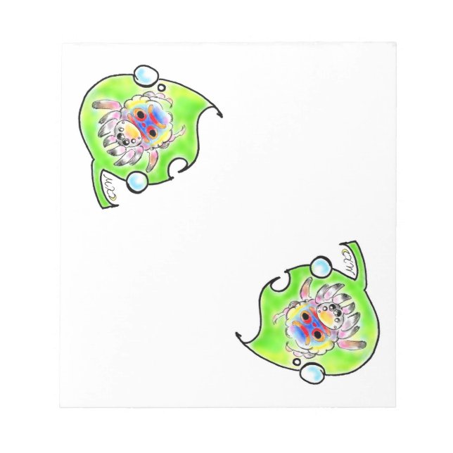 ピーコックスパイダーちゃん NOTEPAD (Front)