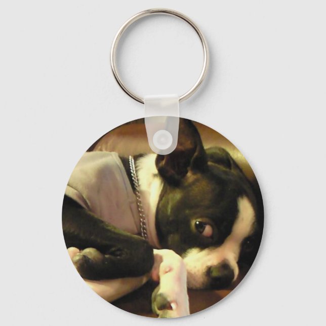 ブチ　キーホルダー　丸 KEY RING (Front)