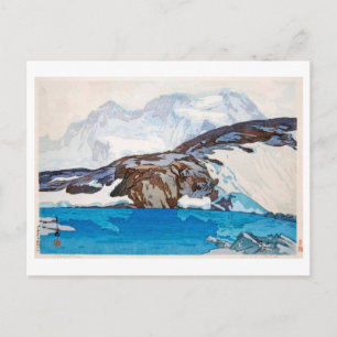 ブライトホルン, Breithorn, Hiroshi Yoshida, Woodcut Postcard