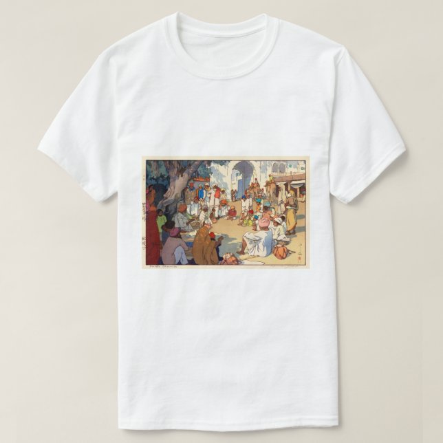 ヘビ使い, Snake charmers, Hiroshi Yoshida T-Shirt (Design Front)