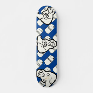 ベイブオンスケイト-Copy&paste-シリーズ　サル＆缶ビール　スケートボード　デッキ Skateboard