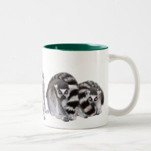 ワオキツネザル Two-Tone COFFEE MUG