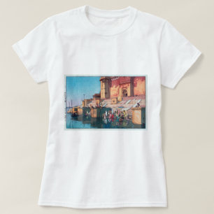 ヴァーラーナシー, Varanasi, Hiroshi Yoshida, Woodcut T-Shirt