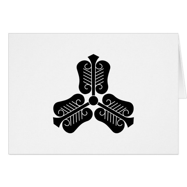 三つ唐団扇 (Front Horizontal)