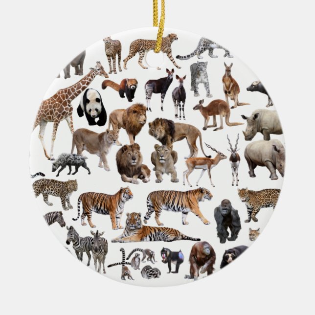 世界の動物の優良製品 CERAMIC TREE DECORATION (Front)
