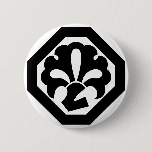 中村勘三郎(六代目) 6 CM ROUND BADGE