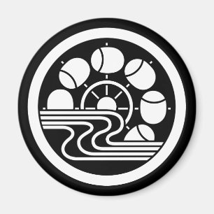 中輪に水に槌車 MAGNET