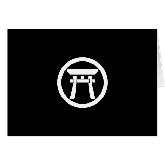 中輪に鳥居 (Front Horizontal)