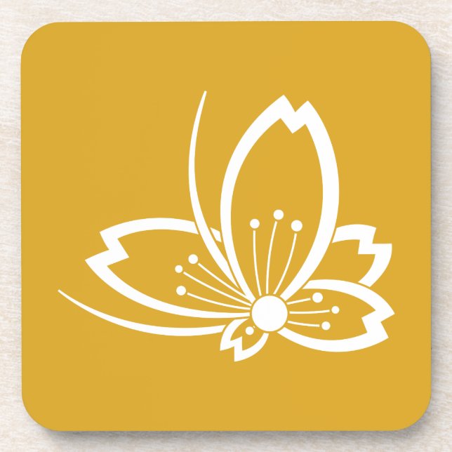 中陰桜飛び蝶 COASTER (Front)